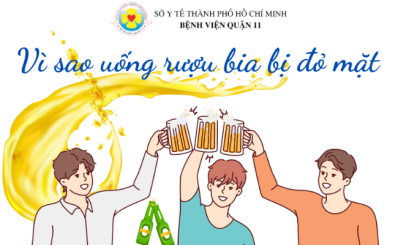 (HCDC) Vì sao uống rượu bia bị đỏ mặt